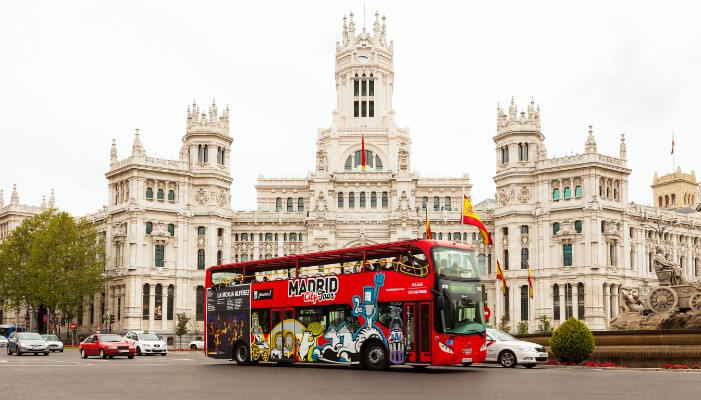 Hop-on Hop-off Bus Madrid: Stadtrundfahrt an 1 oder 2 Tagen