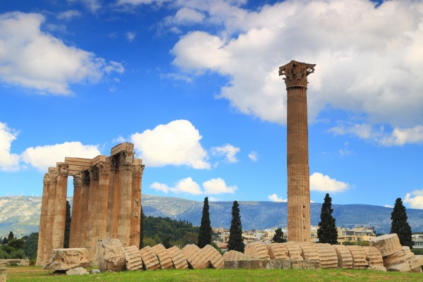 Templo de Zeus Olímpico: Sin colas